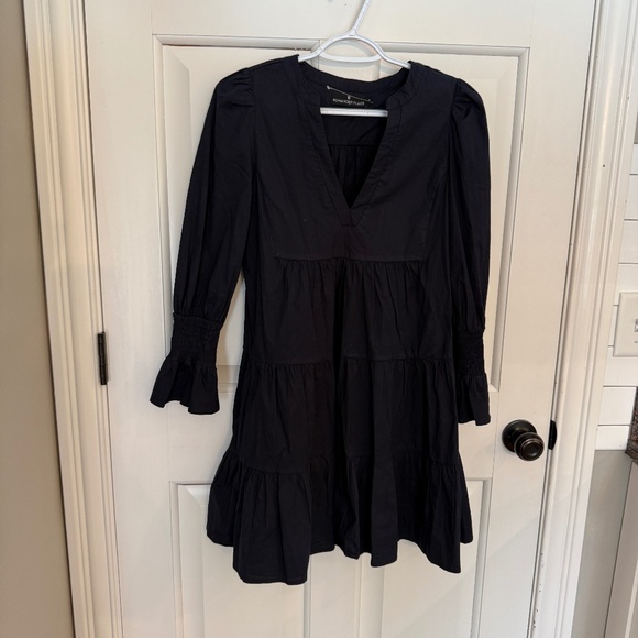 Tuckernuck Pomander Place Black Crepe Kenzo Dress 45714 - Picture 5 of 13